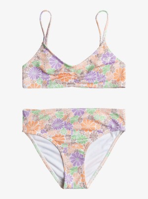 Girls' Roxy All About Sol Basic Bralette Set Swimwear | 78162-ZEOL