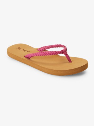 Girls' Roxy Costas Flip Flops | 69514-BTJK