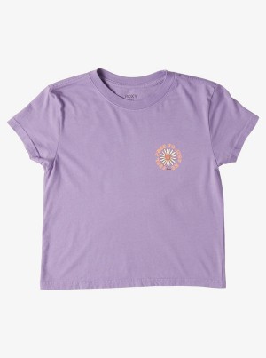 Girls' Roxy Feel Free Boyfriend T-shirts | 17825-FXRA