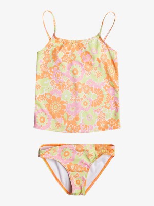 Girls' Roxy Happiness Feeling Two Pieceini Set Swimwear | 69853-WAXU