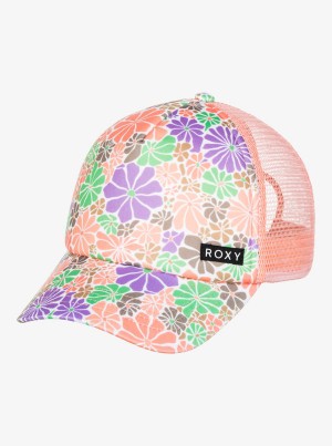 Girls' Roxy Honey Coconut Trucker Hats | 15340-ONMS