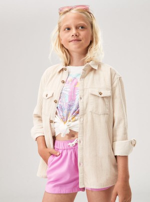 Girls' Roxy Let You Know Corduroy Tops | 94162-JXIK