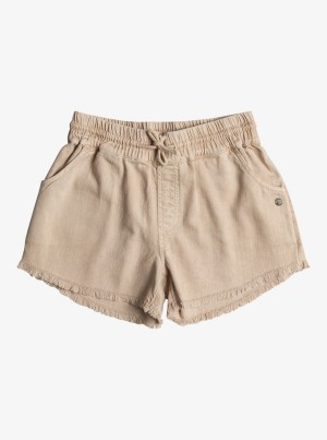 Girls' Roxy Scenic Route Twill Shorts | 70368-ETYC