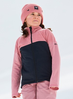 Girls' Roxy Sidley Technical Zip-Up Fleece Snowboard Jackets | 09713-CMDG