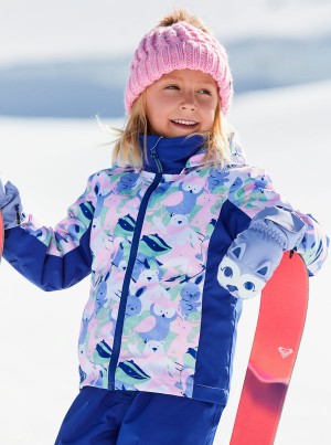 Girls' Roxy Snowy Tale Technical Snowboard Jackets | 62391-FCRB