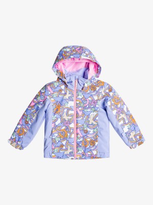 Girls' Roxy Snowy Tale Technical Snowboard Jackets | 10293-RWKY