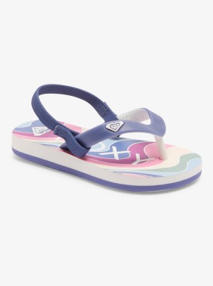 Girls' Roxy Tahiti Flip Flops | 67104-HPTC