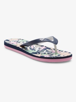 Girls' Roxy Tahiti Flip Flops | 97613-JXSP