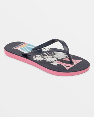 Girls' Roxy Viva Stamp Sandals | 17843-ATEM