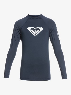 Girls' Roxy Whole Hearted Long Sleeve UPF 50 Rashguard Swimwear | 64139-XDEY