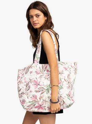 Roxy Anti Bad Vibes Printed Beach Handbag | 57291-NHXG