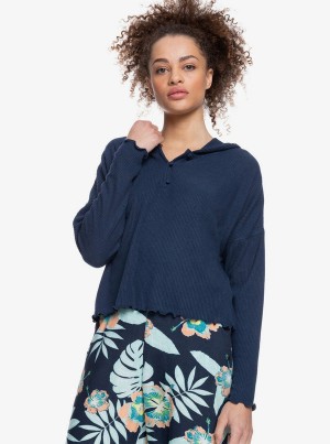 Roxy Cozy Day Long Sleeve Rib Knit Tops | 87304-UOBP