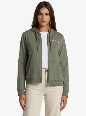 Roxy Evening Hike Zip Zip-Up Hoodie | 28467-TQUH