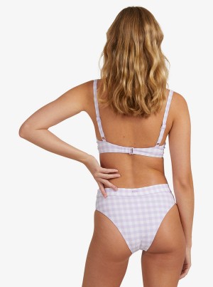 Roxy Heart The Check Moderate Coverage Bikini Bottoms | 29403-HBWU