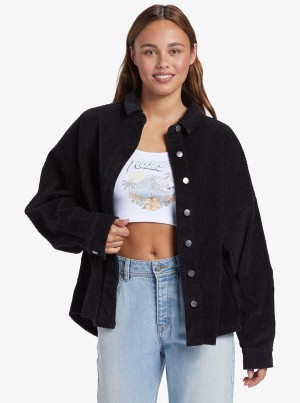 Roxy Kick Back Washed Corduroy Long Sleeve Jackets | 92473-SYVA