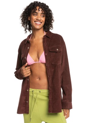 Roxy Let It Go Corduroy Long Sleeve Jackets | 06785-FIEC