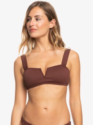 Roxy Love The Coco V Bralette Bikini Tops | 53086-ZMHC