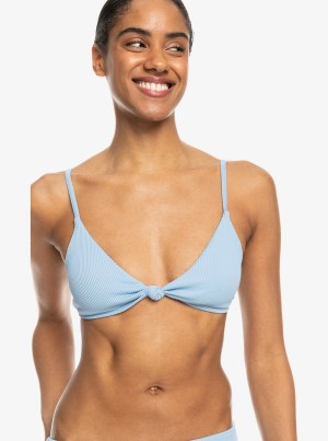 Roxy Love The Surf Knot Bikini Tops | 09853-FHOM