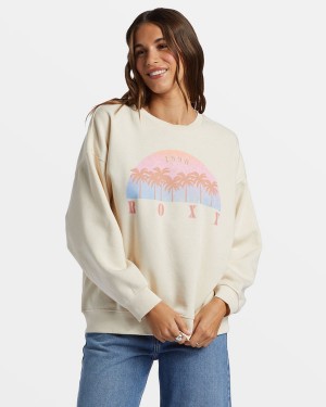 Roxy Morning Hike Crew Neck Hoodie | 31465-EJZN