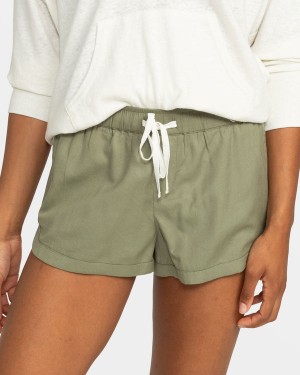 Roxy New Impossible Love Elastic Waist Shorts | 64795-PWTS