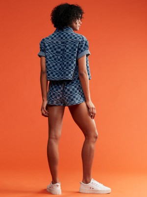 Roxy New Impossible Printed Denim Shorts | 86145-LRZE