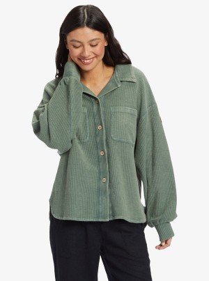 Roxy Off Duty Knit Shacket Jackets | 10583-DJVW