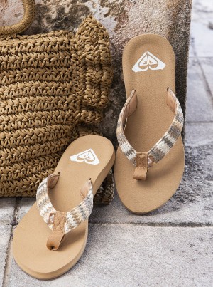 Roxy Porto Raffia Sandals | 02756-EXYB