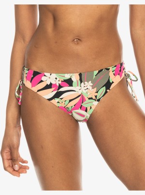 Roxy Printed Beach Classics Hipster Side-Tie Bikini Bottoms | 64028-WVST