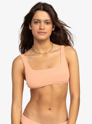 Roxy Rib Love The Glassy Bikini Tops | 09648-SANP