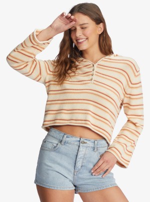 Roxy Side Swipe Poncho Sweaters | 05263-IXZG