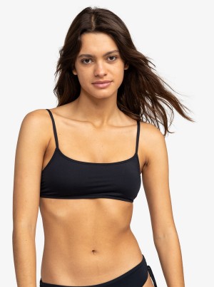 Roxy Solid Beach Classics Bralette Bikini Tops | 14856-AKIS