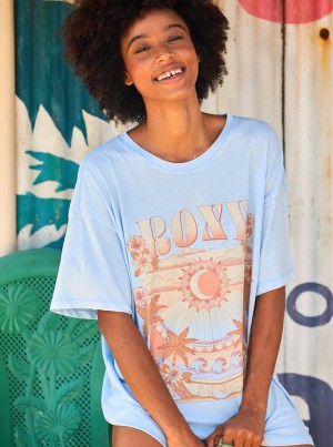 Roxy Star Chart Oversized Boyfriend T-shirts | 58160-KJCX