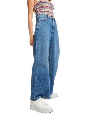 Roxy Surf On Cloud High Wide Leg Jeans Pants | 39052-EXLZ