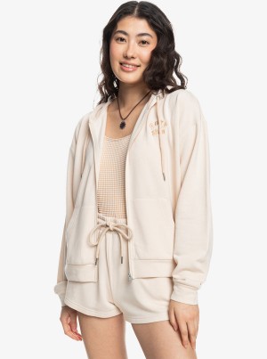 Roxy Surfing By Daylight Zip-Up Loungewear | 10394-EJTH