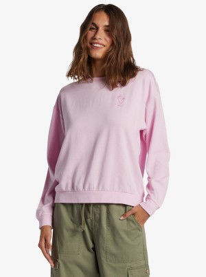 Roxy Surfing By Moonlight Crew Neck Hoodie | 51693-SEMZ