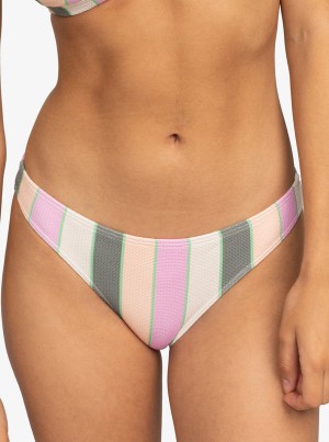 Roxy Vista Stripe Medium Bikini Bottoms | 89143-PIBF