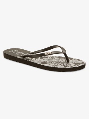 Roxy Viva Stamp Flip Flops | 48591-VRDO