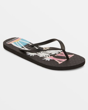 Roxy Viva Stamp Flip Flops | 94365-KTSH