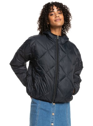 Roxy Wind Swept Lightweight Hooded Packable Jackets | 56179-WLFP