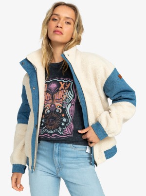 Roxy Wrap It Up Corduroy Aviator Jackets | 96241-YWXB