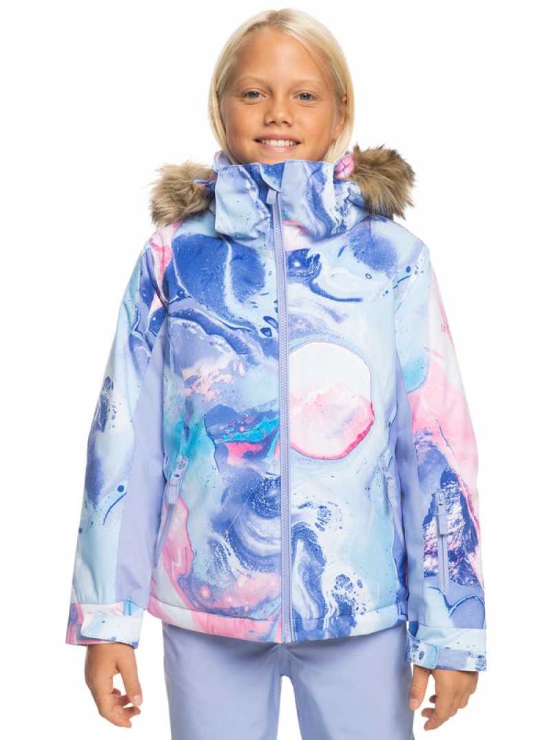 Girls\' Roxy American Pie Technical Snowboard Jackets | 98271-MSDL