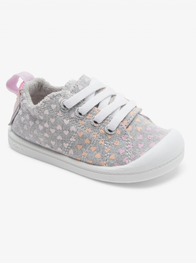 Girls\' Roxy Bayshore Sneakers | 15367-JGAK