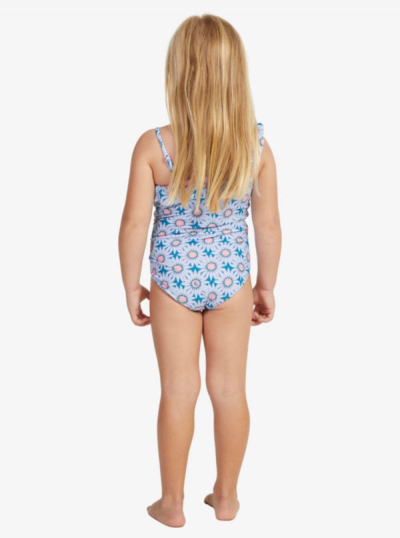 Girls' Roxy Bold Florals One-Piece Swimwear | 02716-VDWE