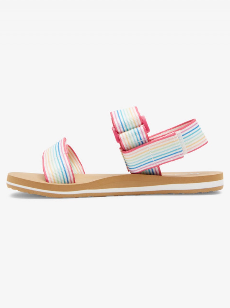 Girls' Roxy Cage Sandals | 51643-PBMQ