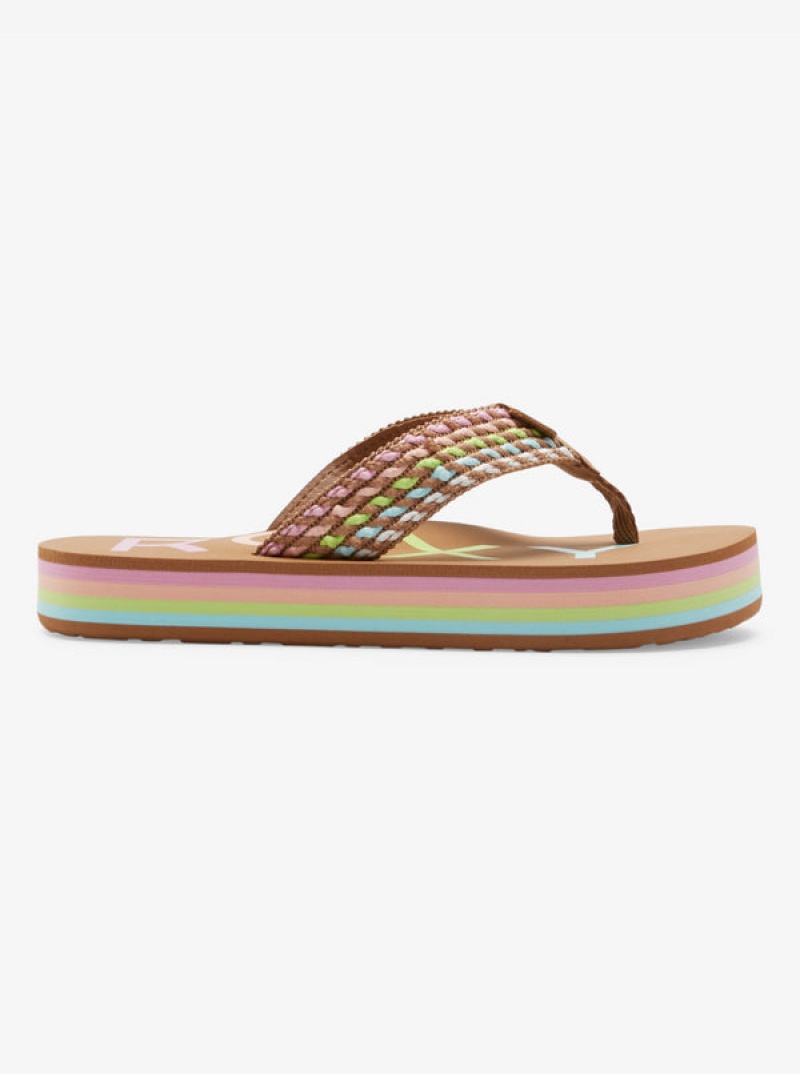 Girls' Roxy Chika Hi Sandals | 75684-ELKN