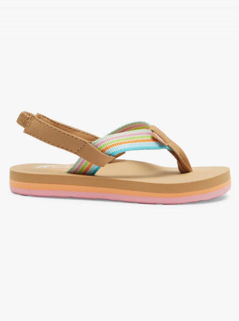 Girls' Roxy Colbee Sandals | 70281-PRWL