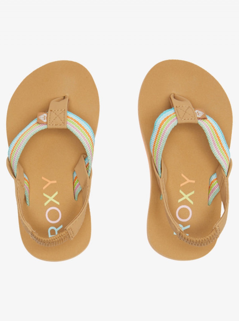 Girls' Roxy Colbee Sandals | 70281-PRWL