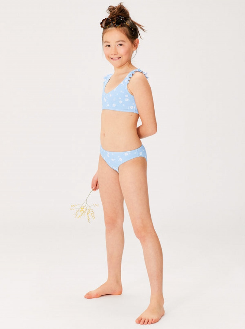 Girls' Roxy Dreamer Ruffle Bralette Set Swimwear | 48367-KYHI