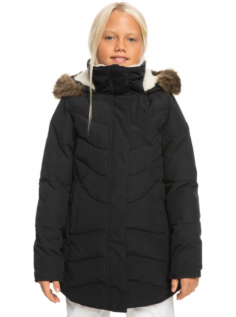 Girls\' Roxy Elsie Longline Winter Jackets | 48721-HQXZ