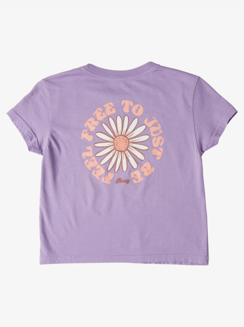 Girls' Roxy Feel Free Boyfriend T-shirts | 17825-FXRA